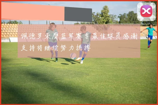 佩德罗荣膺蓝军赛季最佳球员感谢支持将继续努力拼搏